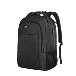 Σακίδιο Πλάτης ΜΑΤΕΙΝ 1007 28L Μαύρο με Θήκη Laptop 15,6”, Αδιάβροχο Σακίδιο με USB & Αντικλεπτική Τσέπη