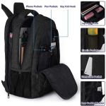 Σακίδιο Πλάτης MATEIN 1007 33L Μαύρο με Θήκη Laptop 17,3”, Αδιάβροχο Σακίδιο με USB & Αντικλεπτική Θήκη