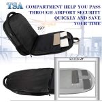 Σακίδιο Πλάτης MATEIN 1007 33L Μαύρο με Θήκη Laptop 17,3”, Αδιάβροχο Σακίδιο με USB & Αντικλεπτική Θήκη