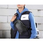 Δερμάτινο Τσαντάκι Χιαστί BOPAI 11-122901 Μαύρο | Crossbody από Γνήσιο Δέρμα | Με Πολλαπλές Θήκες