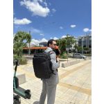 Επεκτεινόμενο Σακίδιο Ταξιδιού 2-σε-1 Matein 1159 Μαύρο 40L | Laptop 17.3″ | Backpack Χειραποσκευή