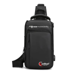 Τσαντάκι Ώμου / Χιαστί / Crossbody / Mini Backpack Cardinal 1200 Μαύρο με USB Θύρα, Αδιάβροχο με Πολλές Θήκες