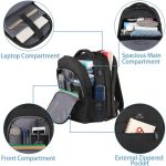 Σακίδιο Πλάτης Επεκτάσιμο Matein 1364 Μαύρο 36,8L για Laptop 15,6” Αδιάβροχο, με Θύρα USB & Αντικλεπτικό