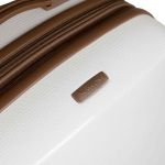 Μεγάλη Βαλίτσα 78×30,5x 52 Newcom N1488/70 Λευκό 78cm | Polycarbonate Επεκτάσιμη για 23Kg και Άνω Αεροδρομίου