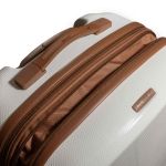 Σετ 3 Σκληρές Βαλίτσες Newcom N1488-SET3 Λευκό | Ενισχυμένο Πολυκαρμπονικό με Θήκη Laptop & Επέκταση