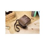 Δερμάτινο Ανδρικό Τσαντάκι Ώμου Bull Captain DJB 038 Καφέ 3L – Vintage Δέρμα Παλαίωσης & Compact