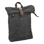 Σακίδιο Πλάτης Rolltop RCM 16950 Μαύρο με Θήκη Laptop 15.6