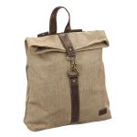 Σακίδιο Πλάτης Rolltop RCM 17400 Μπεζ Αδιάβροχο με Θήκη Laptop 14