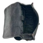 Σακίδιο Πλάτης RCM 17546 Μαύρο Canvas Cotton Washed με Μεταλλικές Λεπτομέρειες