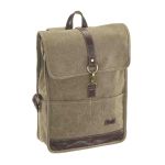 Σακίδιο Πλάτης RCM 17546 Χακί Canvas Cotton Washed με Μεταλλικές Λεπτομέρειες