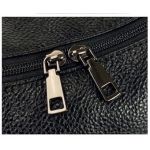Μεγάλη Γυναικεία Τσάντα Ώμου & Χιαστί LOUIS TIMI 2929-Black από PU Δέρμα (35x35cm) με Πολλαπλές Θήκες