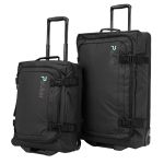 Βαλίτσες Trolley PAULTER 3035 SET2 Μαύρο (Μικρή με Ιμάντες 44lt+ Μεγάλη 93lt)