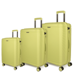 Σετ 3 Βαλίτσες Cardinal 2019 Lemon Yellow | Καμπίνας, Μεσαία, Μεγάλη | Premium Σετ 100% Πολυπροπυλένιο με 4 Ρόδες