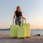 Σετ 3 Βαλίτσες Cardinal 2019 Lemon Yellow | Καμπίνας, Μεσαία, Μεγάλη | Premium Σετ 100% Πολυπροπυλένιο με 4 Ρόδες