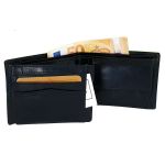 Ανδρικό Δερμάτινο Πορτοφόλι Chesterfield Harlem C08.037000 Μαύρο – Wax Pull Up, RFID & Premium Ποιότητα