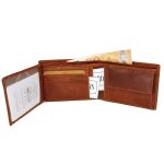 Ανδρικό Δερμάτινο Πορτοφόλι Chesterfield Harlem C08.037031 Κονιάκ – Wax Pull Up, RFID & Premium Ποιότητα