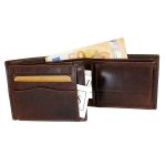 Ανδρικό Δερμάτινο Πορτοφόλι Chesterfield Harlem C08.037001 Καφέ – Wax Pull Up, RFID & Premium Ποιότητα