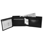 Ανδρικό Δερμάτινο Πορτοφόλι Chesterfield Harlem C08.037000 Μαύρο – Wax Pull Up, RFID & Premium Ποιότητα
