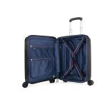 Βαλίτσα Καμπίνας 55x38x20 Verage Diamond 18106 Μαύρο 46L | Premium Πολυπροπυλένιο για Ryanair & Aegean