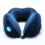 Ανατομικό Μαξιλάρι με Μασάζ Travel Blue 217 Μπλε | Memory Foam & Μασάζ 3 Ταχυτήτων | Ιδανικό για Αεροπλάνο