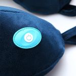 Ανατομικό Μαξιλάρι με Μασάζ Travel Blue 217 Μπλε | Memory Foam & Μασάζ 3 Ταχυτήτων | Ιδανικό για Αεροπλάνο