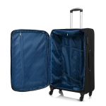 Μεγάλη Βαλίτσα Υφασμάτινη Diplomat ZC444-L Μαύρο 78x47x32 – Επεκτάσιμη 98L | Ιδανική για 23+ Κιλά με 4 Ρόδες