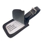 Δερμάτινη Ετικέτα Βαλίτσας  SISSI LEATHER 00816-Black