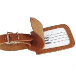 Δερμάτινη Ετικέτα Βαλίτσας  SISSI LEATHER 00816-Tabac