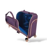 Μικρή Βαλίτσα Καμπίνας 46x35x20 Diplomat Monaco ZC9001-XS με 4 Ρόδες Μωβ – Χειραποσκευή 23L Underseat