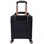 Μικρή Βαλίτσα Καμπίνας 46x35x20 Diplomat Monaco ZC9001-XS με 4 Ρόδες Μαύρο – Χειραποσκευή 23L Underseat