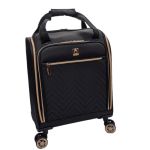 Μικρή Βαλίτσα Καμπίνας 46x35x20 Diplomat Monaco ZC9001-XS με 4 Ρόδες Μαύρο – Χειραποσκευή 23L Underseat