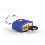Λουκέτο Βαλίτσας με Κλειδί Travel Blue 027 Μπλε Ορειχάλκινο 40mm – Πιστοποίηση TSA Υψηλής Ασφάλειας
