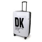 Μεγάλη Βαλίτσα DKNY D2221-DH818BD4 78cm Λευκό/Μαύρο | Επώνυμη από Πολυκαρμπονικό & Ιδανική για 23+ Κιλά