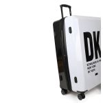Μεγάλη Βαλίτσα DKNY D2221-DH818BD4 78cm Λευκό/Μαύρο | Επώνυμη από Πολυκαρμπονικό & Ιδανική για 23+ Κιλά