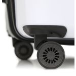 Μεγάλη Βαλίτσα DKNY D2221-DH818BD4 78cm Λευκό/Μαύρο | Επώνυμη από Πολυκαρμπονικό & Ιδανική για 23+ Κιλά