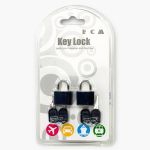 RCM TH1018 Πλαστικό Λουκέτο Πέταλο Μαύρο 25mm (Σετ 2 Τεμαχίων)
