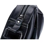 Δερμάτινο Ανδρικό Τσαντάκι Ώμου Bull Captain DJB 228 Μαύρο Vintage – Ειδική Επεξεργασία Παλαίωσης