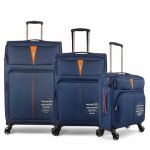 Σετ Βαλίτσες Τριάδα Υφασμάτινες (S, M, L) Diplomat Venice ZC6101 Μπλε | Premium με Επέκταση & Διπλές Ρόδες
