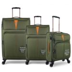 Σετ Βαλίτσες Τριάδα Υφασμάτινες (S, M, L) Diplomat Venice ZC6101 Πράσινο | Premium με Επέκταση & Διπλές Ρόδες