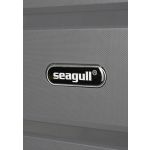 Σετ 2 Βαλίτσες (Καμπίνας & Μεσαία) Seagull SG180 Γκρι | Άθραυστο Πολυπροπυλένιο, με Επέκταση & Ρόδες