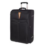 Μεγάλη Υφασμάτινη Premium Βαλίτσα 75x47x33 Diplomat Venice ZC6100-L Μαύρο 100L | Επεκτάσιμη για 23+ Κιλά