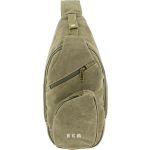 Τσαντάκι Χιαστί / Στήθους RCM 950728 Χακί Crossbody Casual, από Ύφασμα Καμβά με Πολλαπλές Θήκες