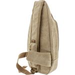 Τσαντάκι Χιαστί / Στήθους RCM 950728 Μπεζ  Crossbody Casual, από Ύφασμα Καμβά με Πολλαπλές Θήκες
