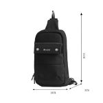 Τσαντάκι Crossbody LEASTAT 9888A Μαύρο – Ιδανικό για Tablet & Smartphone
