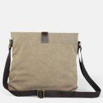 Τσάντα Ώμου Rolltop RCM 17319 Μπεζ – Καμβάς, Πρακτική & Μοντέρνα