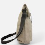 Τσάντα Ώμου Rolltop RCM 17319 Μπεζ – Καμβάς, Πρακτική & Μοντέρνα
