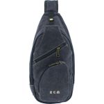 Τσαντάκι Χιαστί / Στήθους RCM 950728 Μαύρο Crossbody Casual, από Ύφασμα Καμβά με Πολλαπλές Θήκες