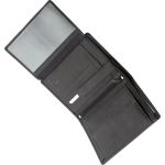 Δερμάτινο Ανδρικό Πορτοφόλι RCM Z40 Μαύρο με RFID Προστασία