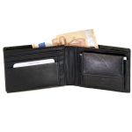 Ανδρικό Δερμάτινο Πορτοφόλι RCM Z34 Μαύρο με RFID Προστασία