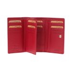 Δερμάτινο Γυναικείο Πορτοφόλι Lavor 1-6155 με RFID Προστασία – Κόκκινο